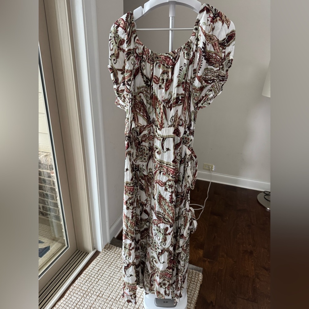 Roamans women’s maxi dress size 18 NWT paisley print